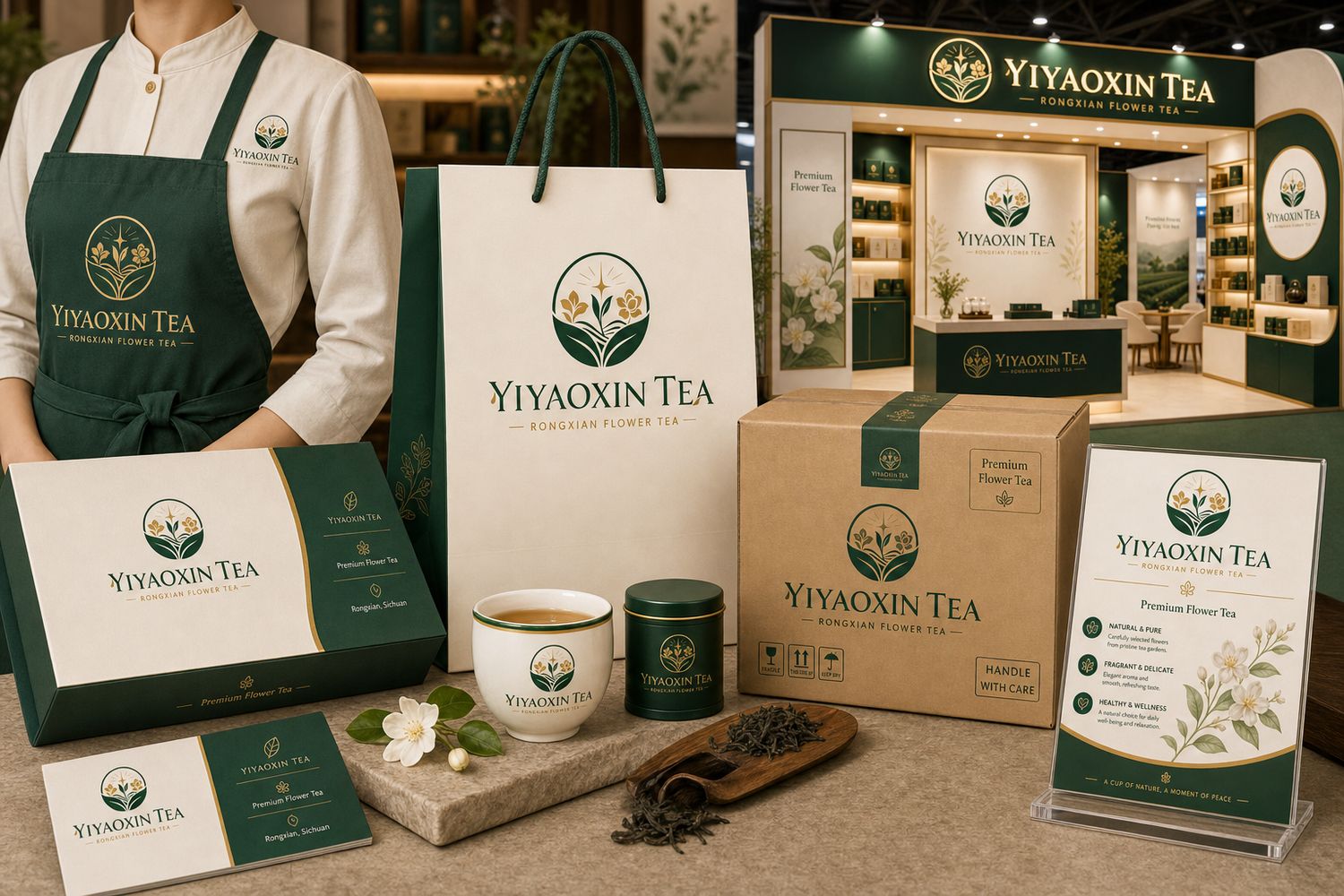Yiyaoxin Tea brand VI overview